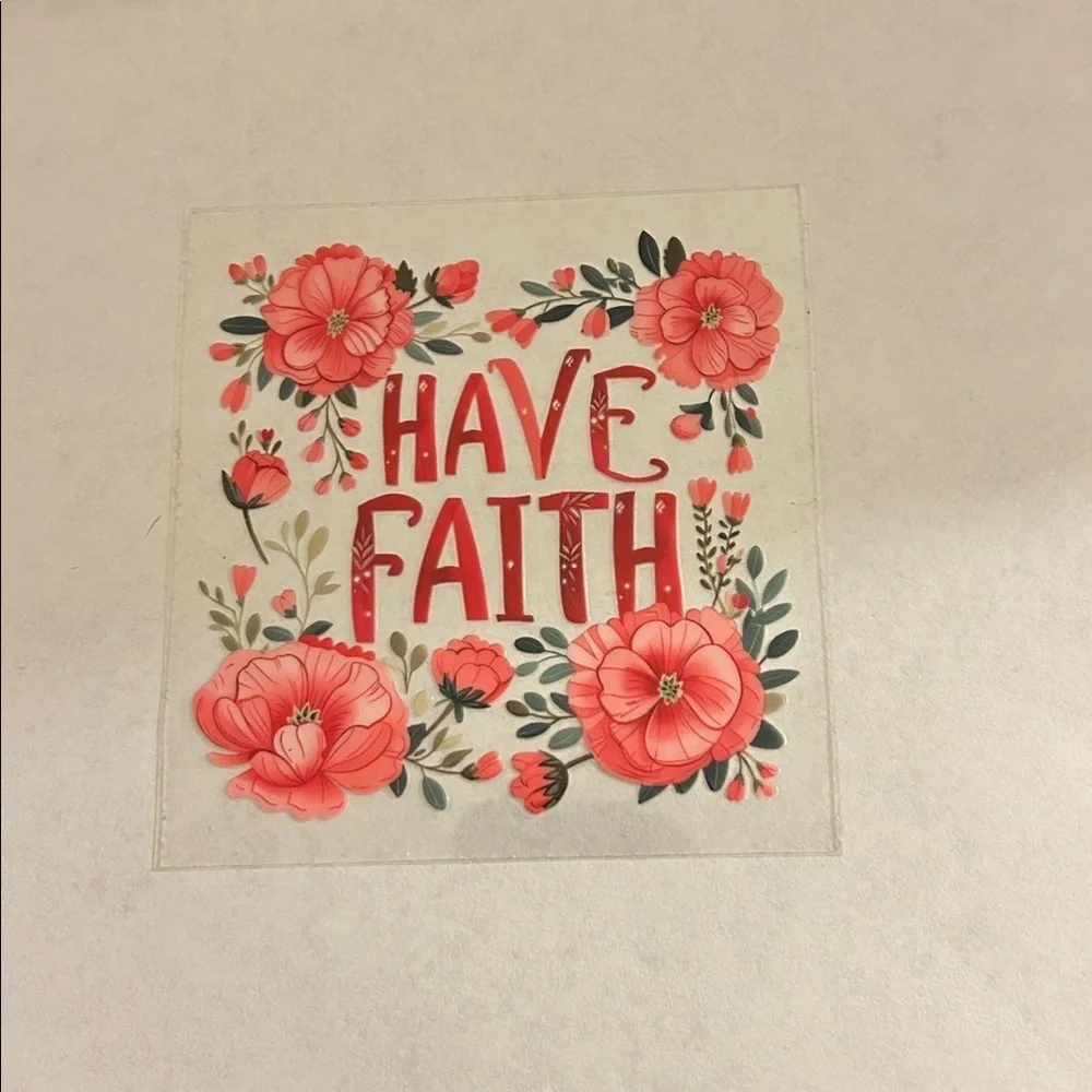 Have Faith Cup Decal D26